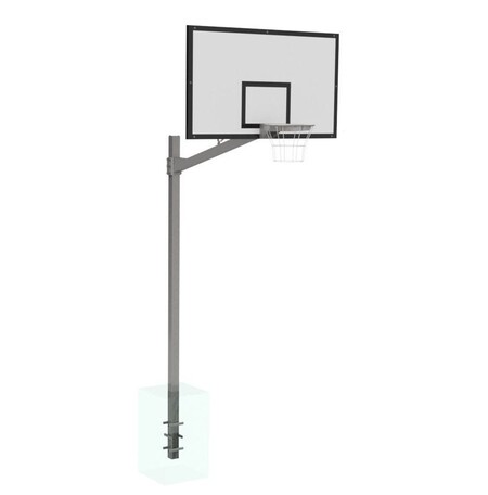 Basketbalová konštrukcia jednostĺpová Strong s ramenom 1,2 m, pre veľkosť tabule 105x180cm