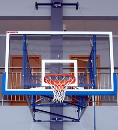 Profesionálna basketbalová doska sklo-akrylová 105x180cm, hrúbka dosky 12 mm